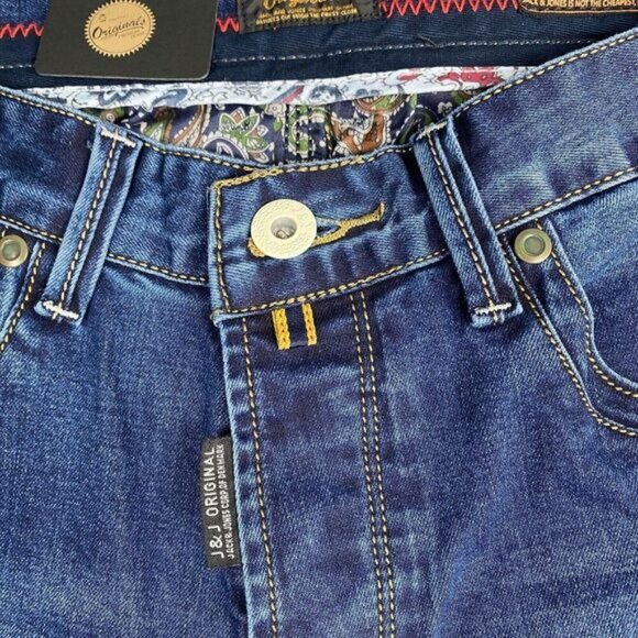 Jack & Jones Corp of Denmark Men's Size W32/L32 Blue Jeans New Mooty Original - Picture 8 of 16